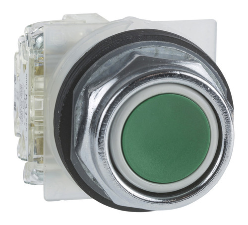 Кнопка Schneider Electric Harmony 30 мм, IP66, Зеленый