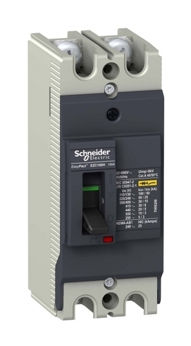 Силовой автомат Schneider Electric Easypact EZC 100, TM-D, 30кА, 2P, 80А