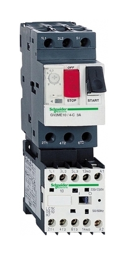Пускатель Schneider Electric TeSys GV2ME 2.5А, 0.75кВт 400/220В