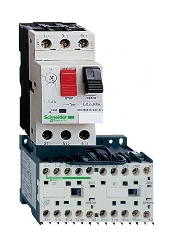 Реверсивный пускатель Schneider Electric TeSys GV2ME 2.5А, 1.5кВт 400/