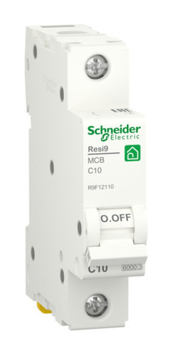 Автоматический выключатель Schneider Electric Resi9 1P 10А (C) 6кА, R9F12110